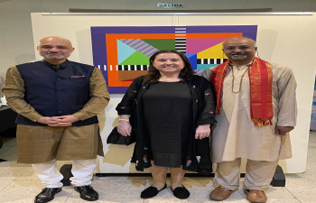 Ambassador Dinesh Bhatia inaugurated first ever painting exhibition by an Indo-Argentine artist, Thomas Francis, at Legislature of the City of Buenos Aires.